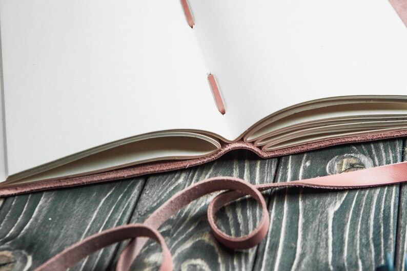 Trifold leather journal handmade, Personalized journal, Travel journal, Handbound journal, Leather notebook, Sketch book, Travels notebook image 10