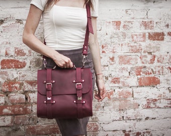 Women's laptop messenger bag,Leather messenger bag handmade,Leather satchel women,Satchel bag leather,Shoulder bag for women