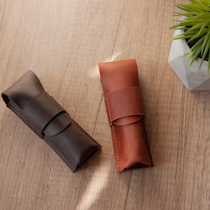 Leather harmonica pouch,Leather harmonica case,Blues harp case,Mouth organ sleeve,Harmonica holder,Harp pocket,Gift for harmonica player image 2