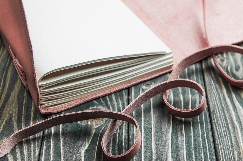Trifold leather journal handmade, Personalized journal, Travel journal, Handbound journal, Leather notebook, Sketch book, Travels notebook image 11