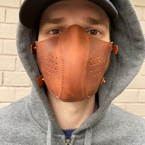 レザーマウスマスク、フィルターポケット付き保護フェイスマスク、フィルターポケット付きマスク、フィルターカスタム付きマウスマスク