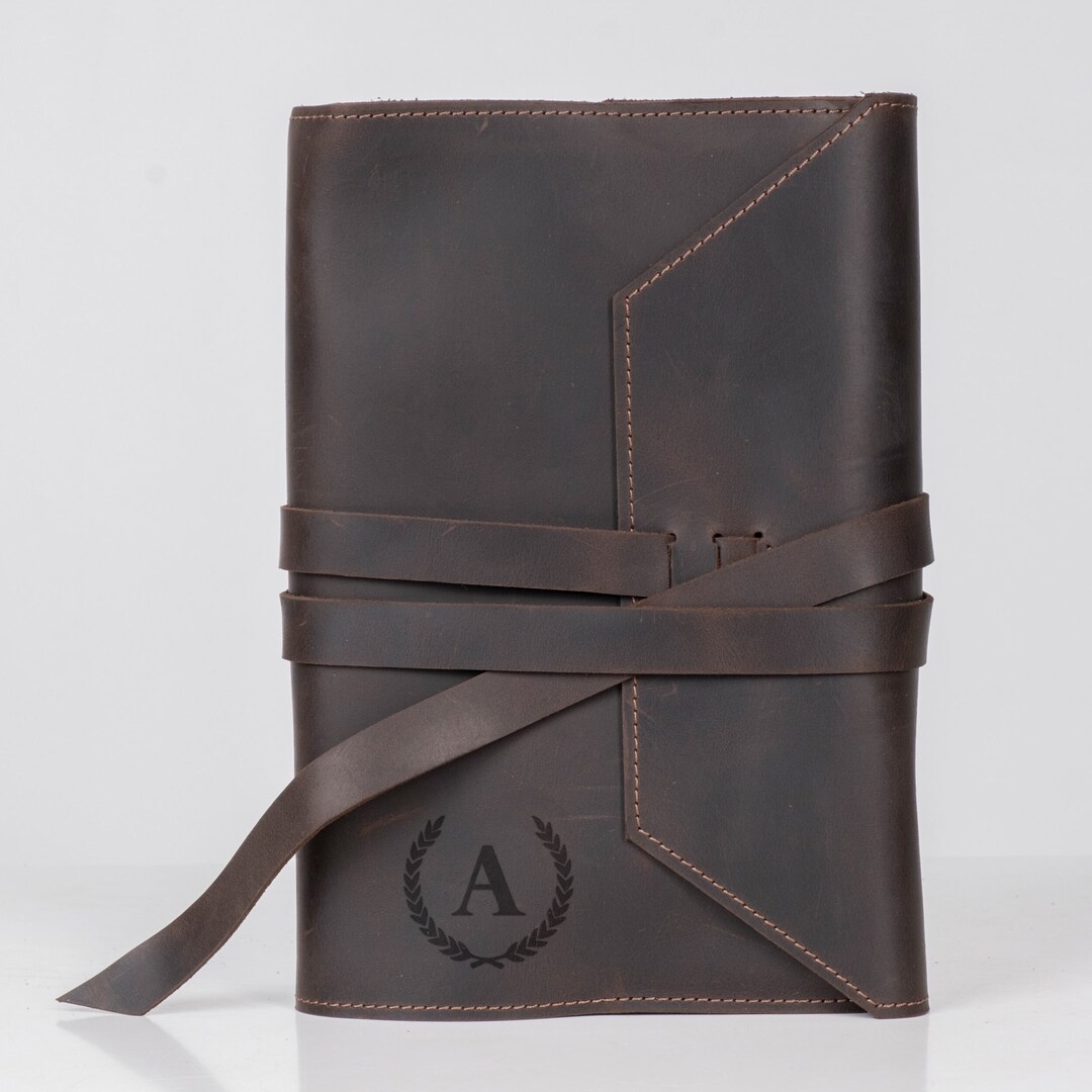 Engraved Book Cover, Leather Book Cover A4, Custom Book Cover Gifts, A5 Book Cover, Handmade