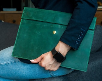 Leather document folder, Document envelope, Leather folder a4, Leather document holder, Custom document folder, Leather paper holder