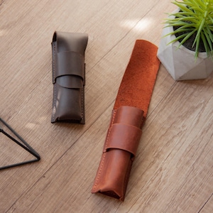 Funda de armónica de cuero, funda de armónica de cuero, funda de arpa de blues, funda de órgano de boca, soporte de armónica, bolsillo de arpa, regalo para reproductor de armónica