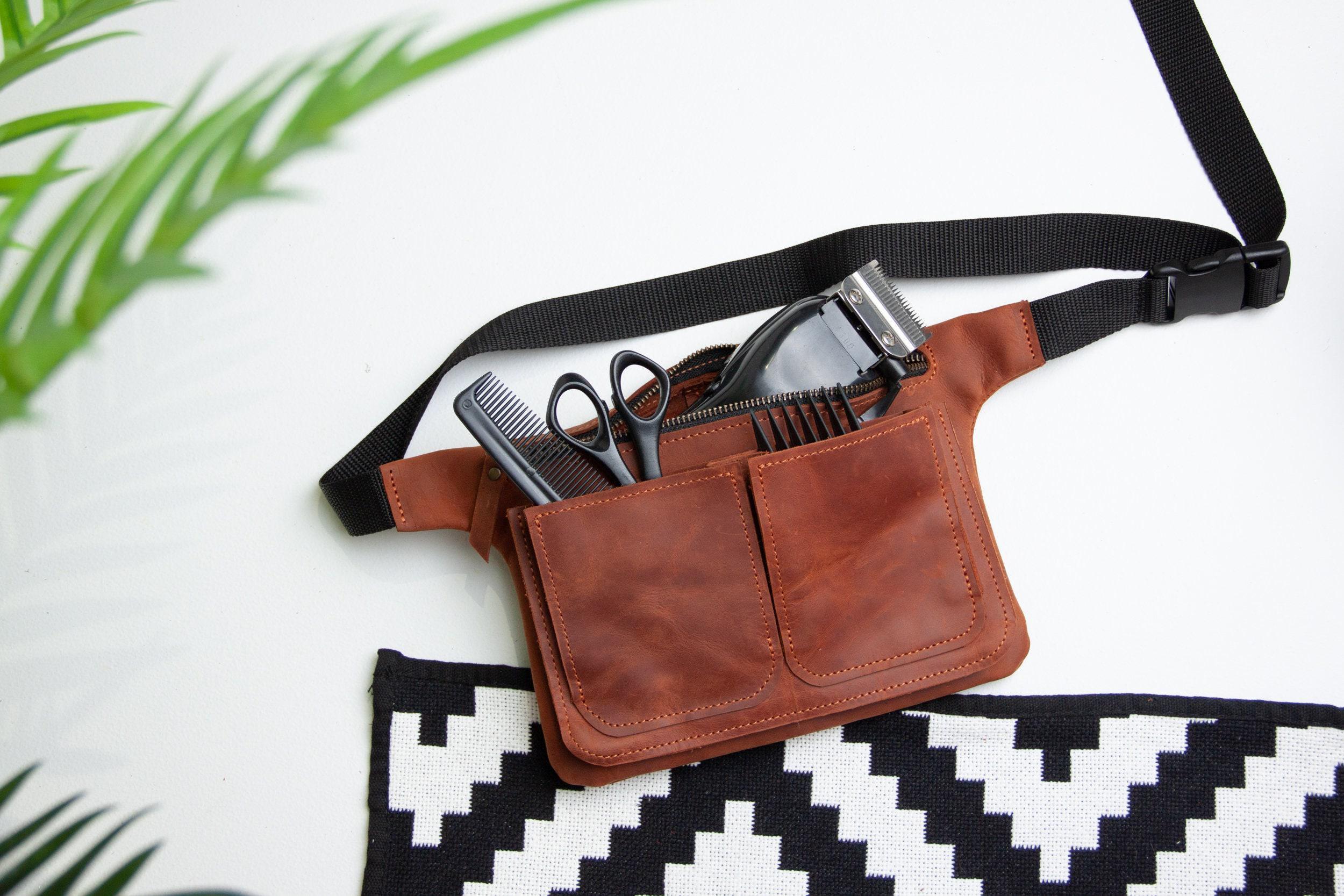 Barber Tool Belt, Hairstylist Tool Belt, Leather Tool Belt for ...