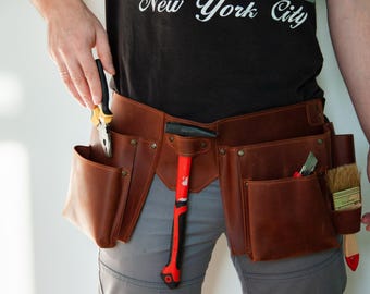 Carpenter tool belt, Leather carpenter belt, Carpenter gift, Carpenter bags, Leather tool belt for men, Personalized tool belt