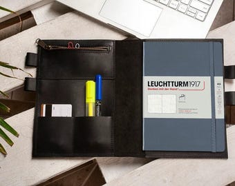 Leather Leuchtturm1917 cover, Leather notebook cover A5, Notebook cover personalized, Leather journal cover A5, Notebook cover letter size