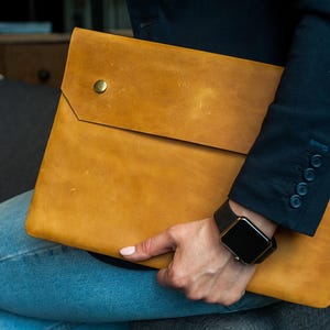 Leather portfolio case,Document organizer,Leather paper folder,Paper file organizer,Leather document case,A4 document holder