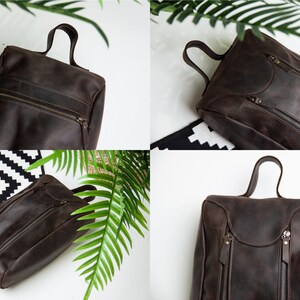 Leder Schuhbeutel für Männer, Läufer Geschenk Männer, personalisierte Schuhbeutel, Geschenk für Läufer Männer, Schuhbeutel für Reisen, Schuhbeutel Sport Bild 7