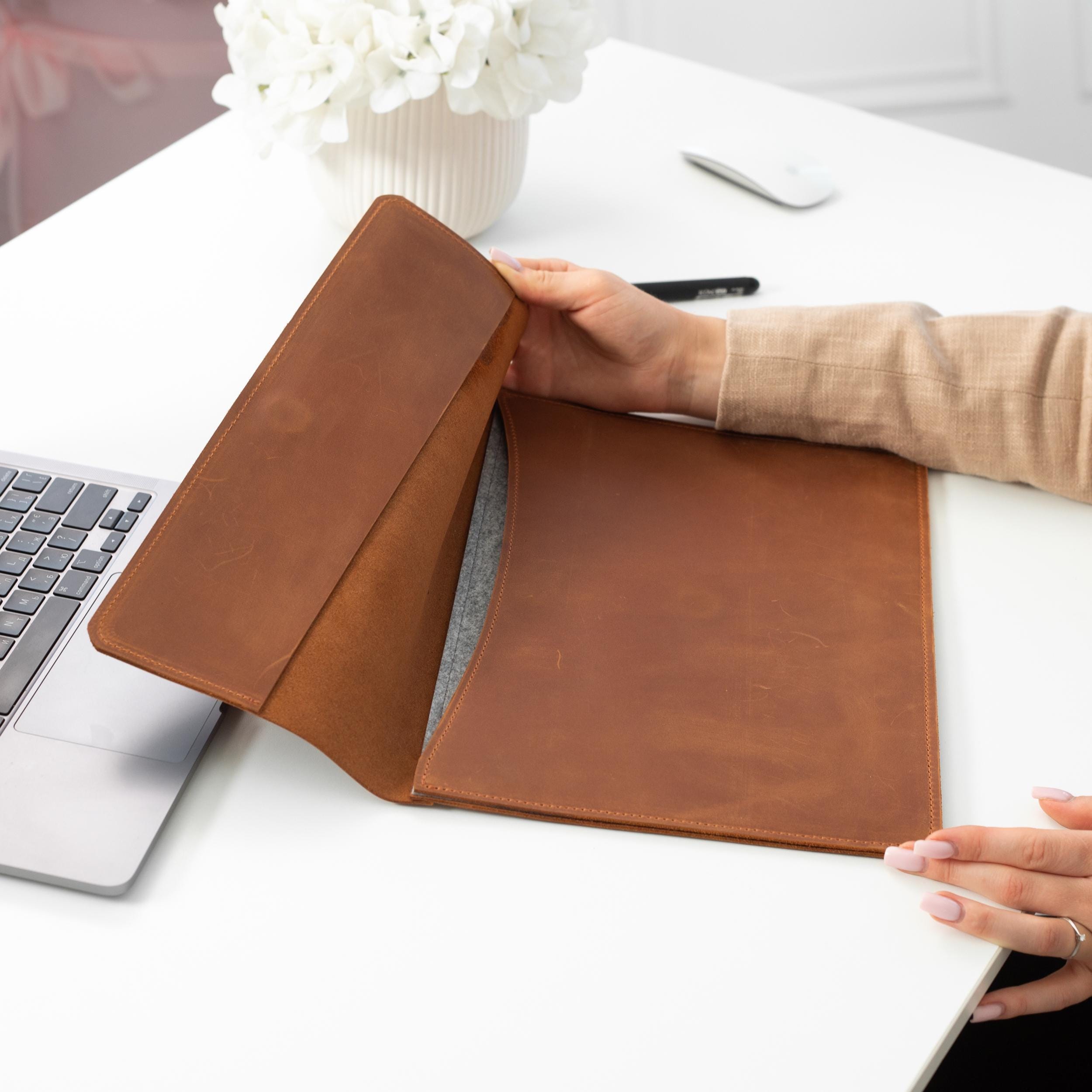 Leather Dell Laptop Sleeve, Dell Xps 13 Case, Dell Xps 15 Case, Dell ...