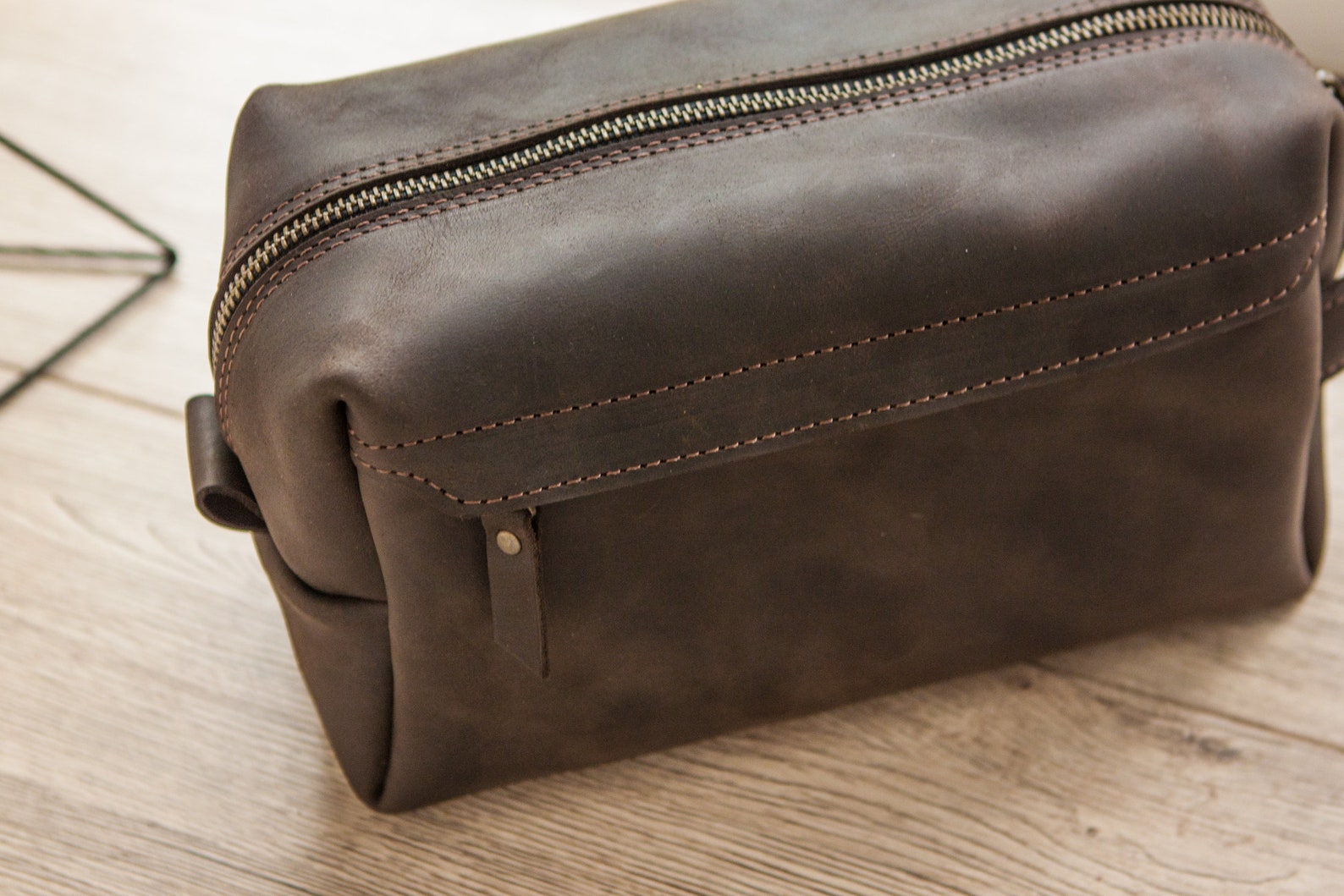 Leather Toiletry Bag Men Personalizedmens Toiletry Bag Etsy Australia