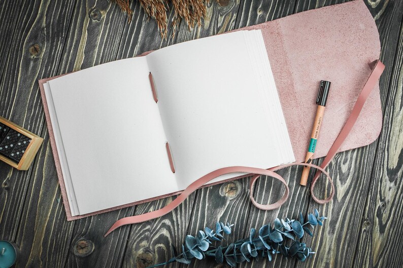 Trifold leather journal handmade, Personalized journal, Travel journal, Handbound journal, Leather notebook, Sketch book, Travels notebook image 9