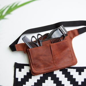 Hair stylist pouch, Hair dresser tool belt, Barber tool belt, Leather scissor pouch, Scissors case, Scissors holder, Barber shears holder