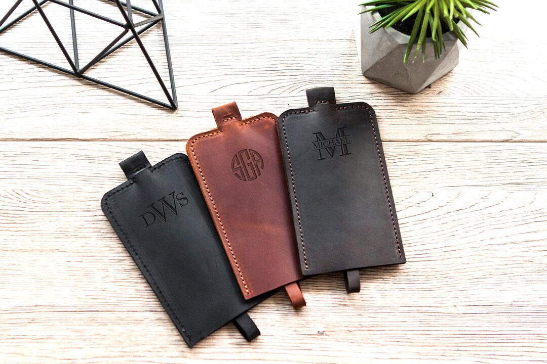 Leather Key Holder, Leather Key Fob Cover, Leather Key Case for Men ...
