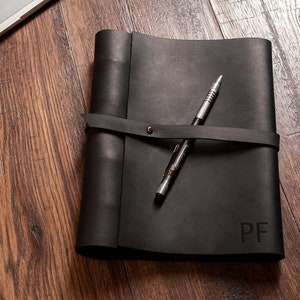 Reliure en cuir personnalisée, reliure en cuir 3 anneaux, reliure en cuir pour homme, reliure en cuir a4, reliure en cuir logo personnalisé, reliure A5 3 anneaux