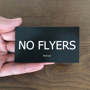 Magnet - No flyers (Black)