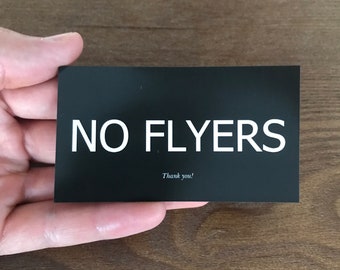 Magnet - No flyers (Black)