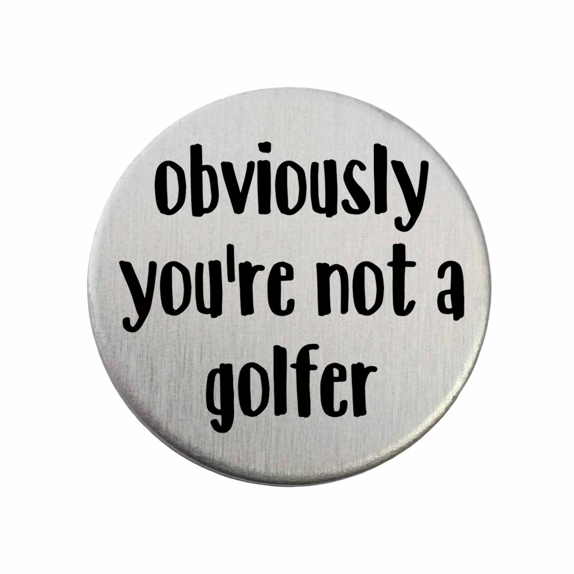 8oz BLACK Obviously You're Not a Golfer Flask 8oz BLACK Obviously You're Not a Golfer Flask