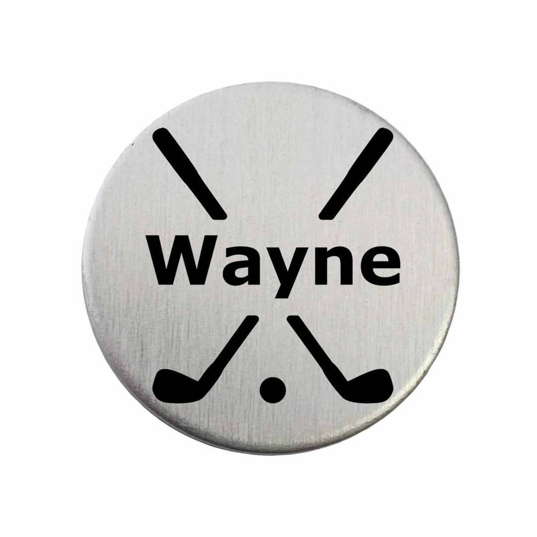 Personalized Golf Ball Marker Golf Ball Marker / Pocket Token / Custom