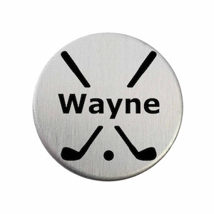 Personalized Golf Ball Marker - Golf Ball Marker / Pocket Token / Custom Marker / Personalized Golf Ball Marker