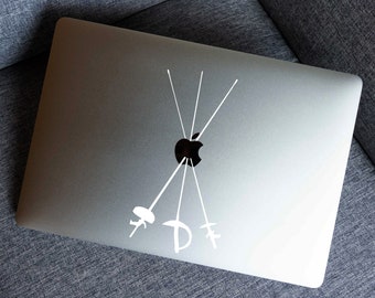 fencing weapons decal