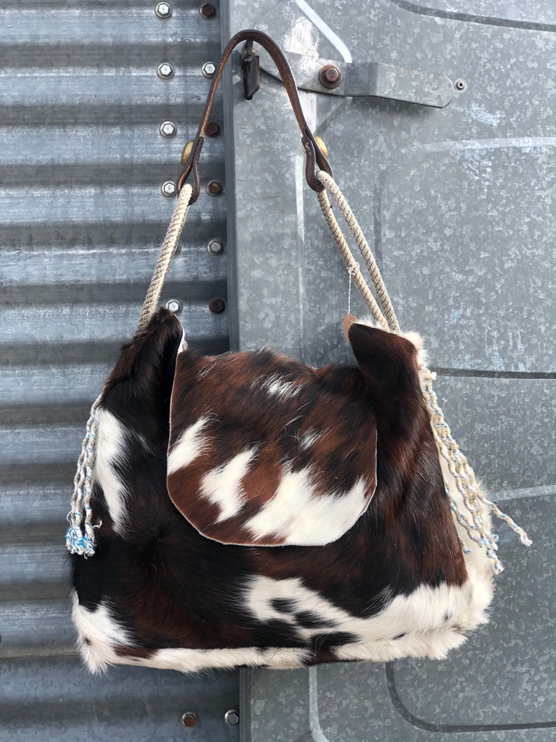 Cowhide bag Etsy
