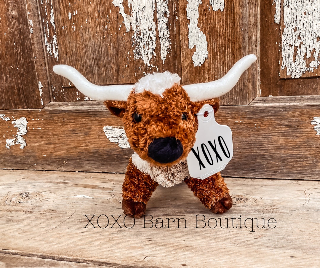 Longhorn With Custom Ear Tag Etsy