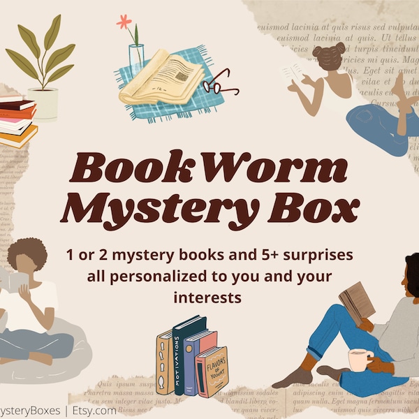 Book Worm Mystery Box | Personalized | Gift for Readers