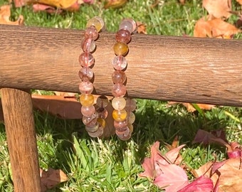 Rode Hematoid Quartz armbanden