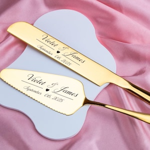 Personalized Wedding Cake Cutting Set,Personalized Cake Cutting Set, Wedding Cake Cutter, Custom Gift, Bride And Groom Gift