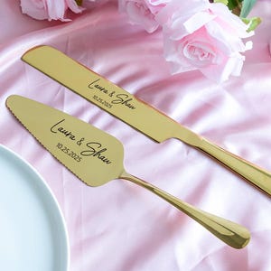 Wedding Cake Cutting Set, Personalized Wedding Cake Server, Wedding Cake Cutting Set, Cake Decorations, Birthday Anniversary Gifts