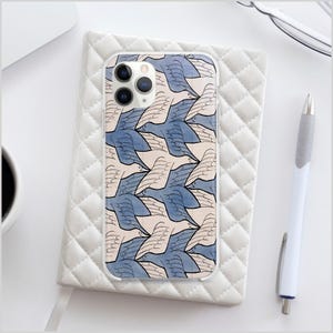 M.C. Escher iPhone Case – Dutch Art Design with Tessellations for iPhone 16 Pro, 15 Pro Max – Premium Unique Protective Cover (AH4387)