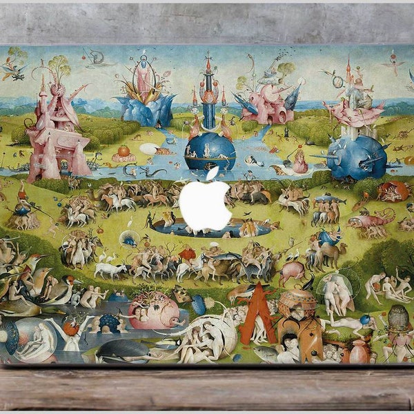 Le Jardin des délices pour Macbook Pro 13, coque pour Macbook Pro Retina 15, coque pour Macbook Air 13 2018, coque pour Macbook Hieronymus Bosch 12 AH4359