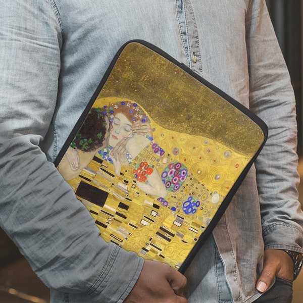 Gustav Klimt Laptop Sleeve 15 pouces Laptop Sleeve Le Kiss Laptop Sleeve 13 pouces Laptop Sleeve Modern Art Laptop Bag 12 pouces Sleeve AH4634