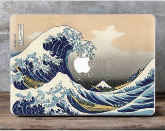 Hokusai Macbook Pro 2019 coque Macbook Pro 13 coque Macbook Air 13 coque la grande vague Macbook Pro Retina 15 coque Art Macbook 11 AH4368