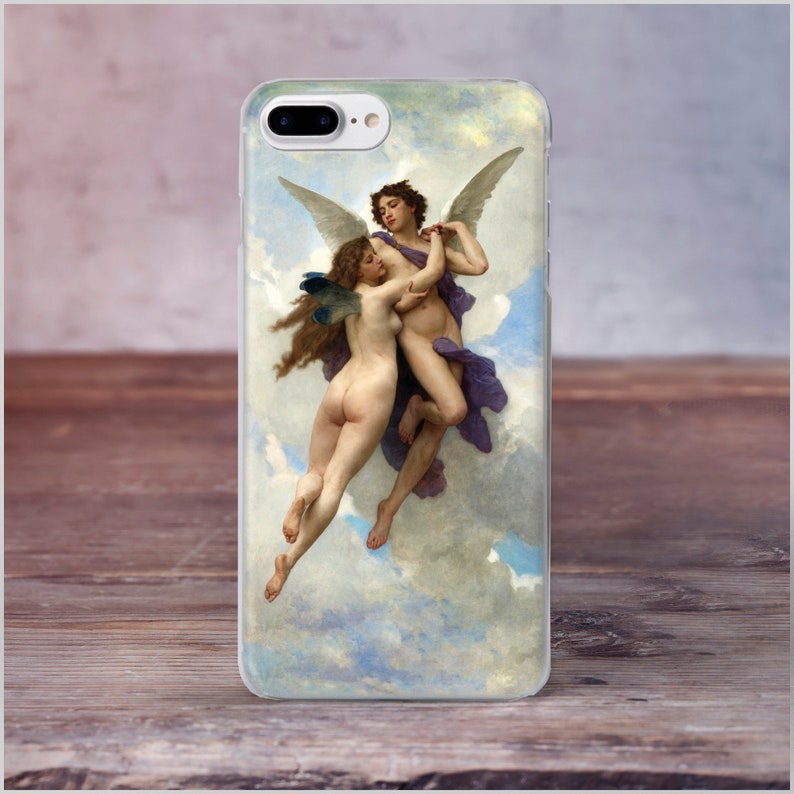 Cupid and Psyche iPhone 11 Pro Case iPhone XS Max Case Art iPhone 8 Plus Case William Bouguereau iPhone XR Case iPhone 7 Plus Case AH4371