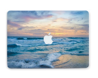 Ocean Sunset Macbook Air 13 15 Case M1 M2 M3 Waaves Plastic Case Sea Macbook Pro 13 14 15 16 Case All models 2006-2024 CN3204