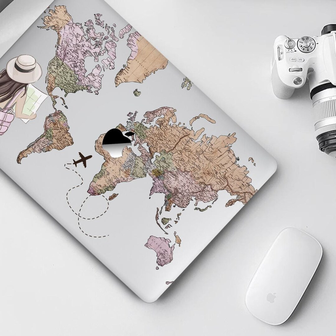Personalized World Map Case – Travel-inspired Design for MacBook Air 13 ...