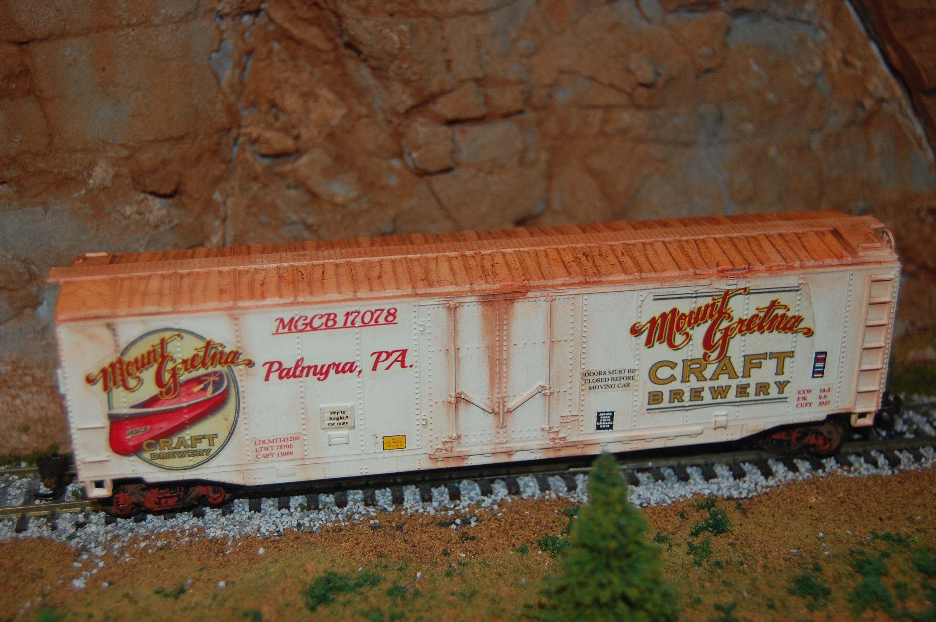 HO Scale MOUNT GRETNA Brewing Co. Box Car. Etsy