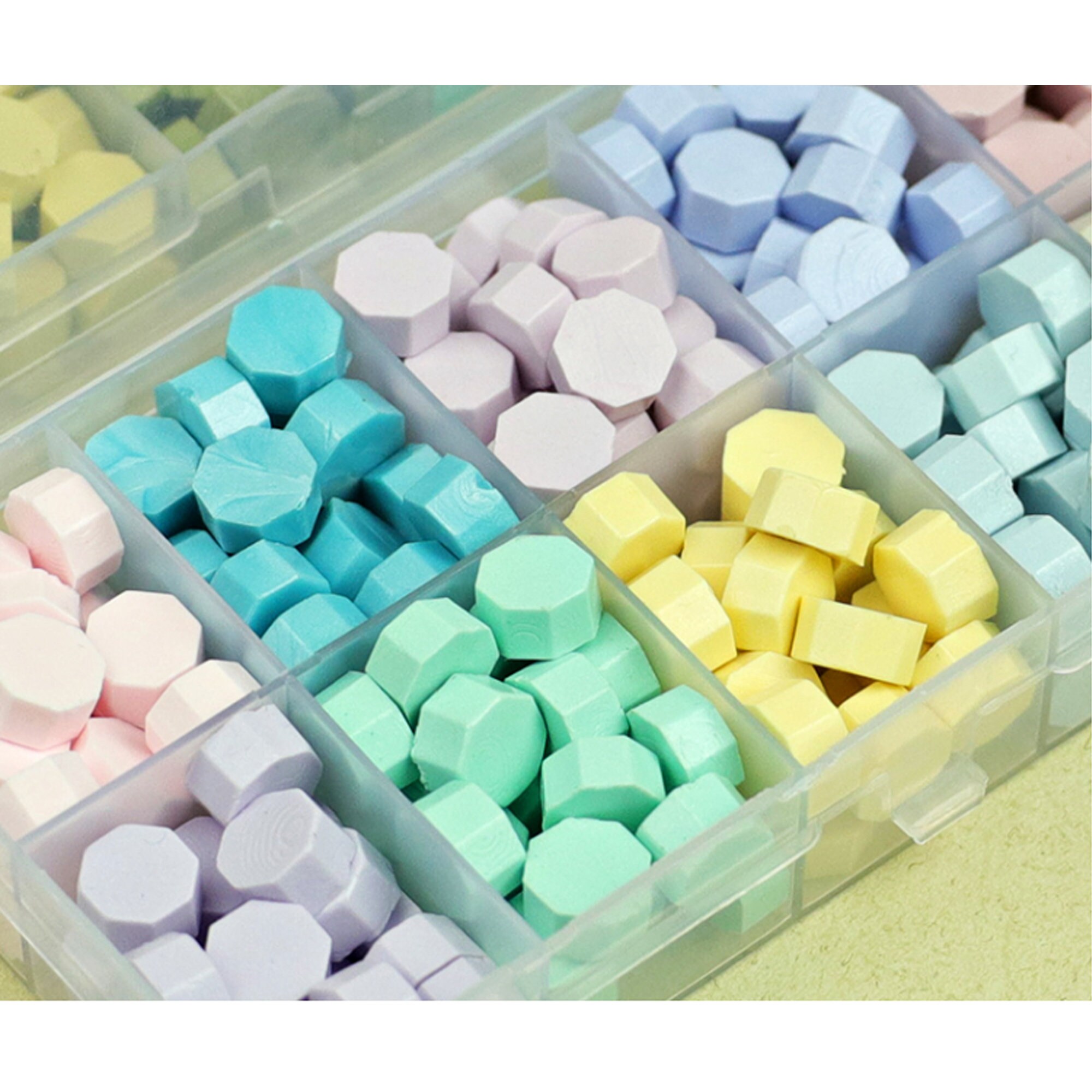 24color Sealing Wax Beads Octagonal Mini Wax Beads Mixed Etsy