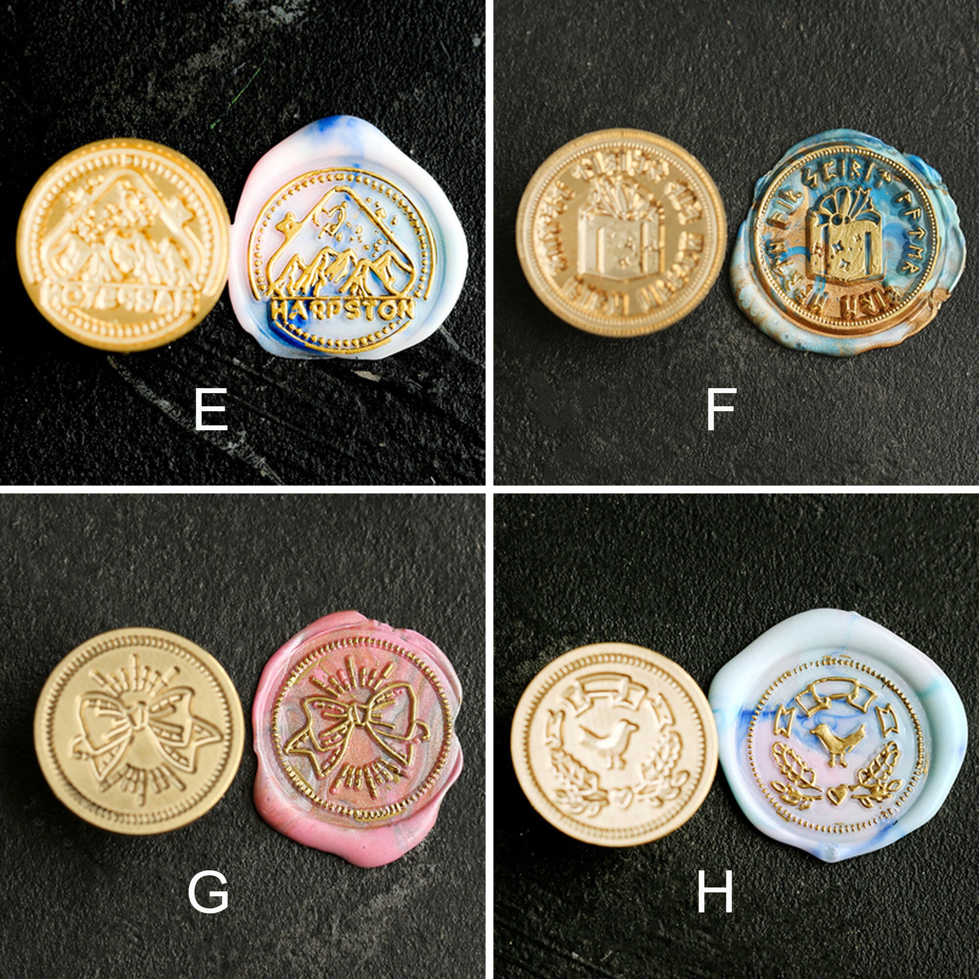 Wax Seal Stamp Multiple Style Wax Seal Heads 2.5cm 3cm Brass Etsy