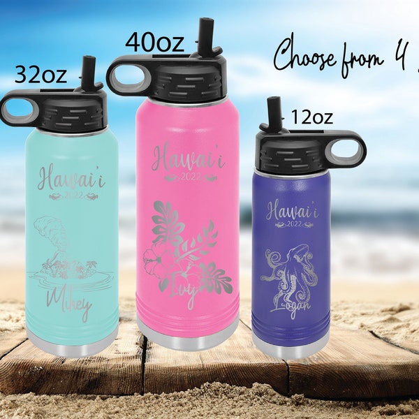 Customizable Water bottle 12oz 20oz 32oz 40oz  - Polar Camel - Gift - Birthday - Gift for Her - Gift for Him - Personalized Gift Idea