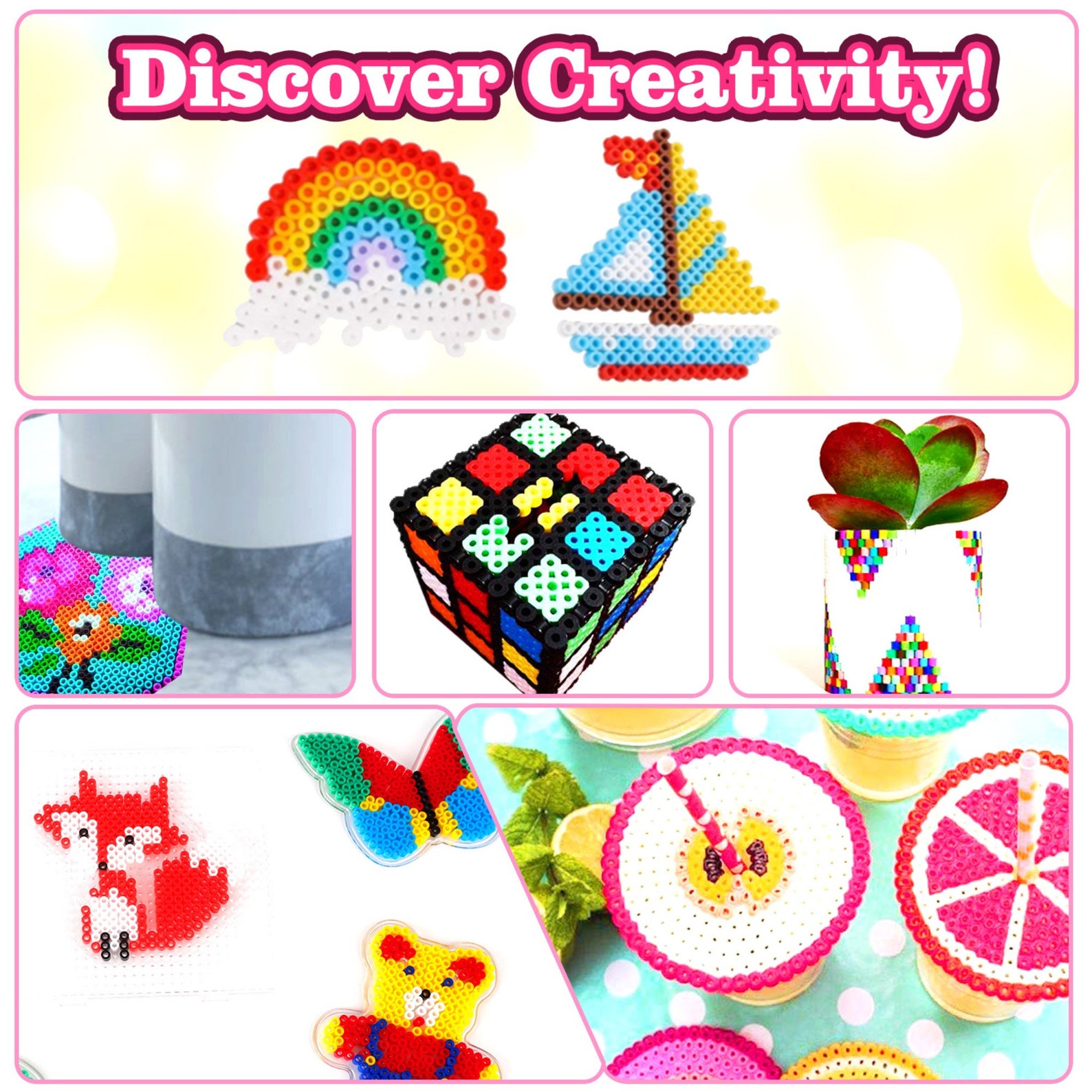 Fuse Beads Craft Kit Melty Fusion Colored Beads 12000pcs 38 Etsy