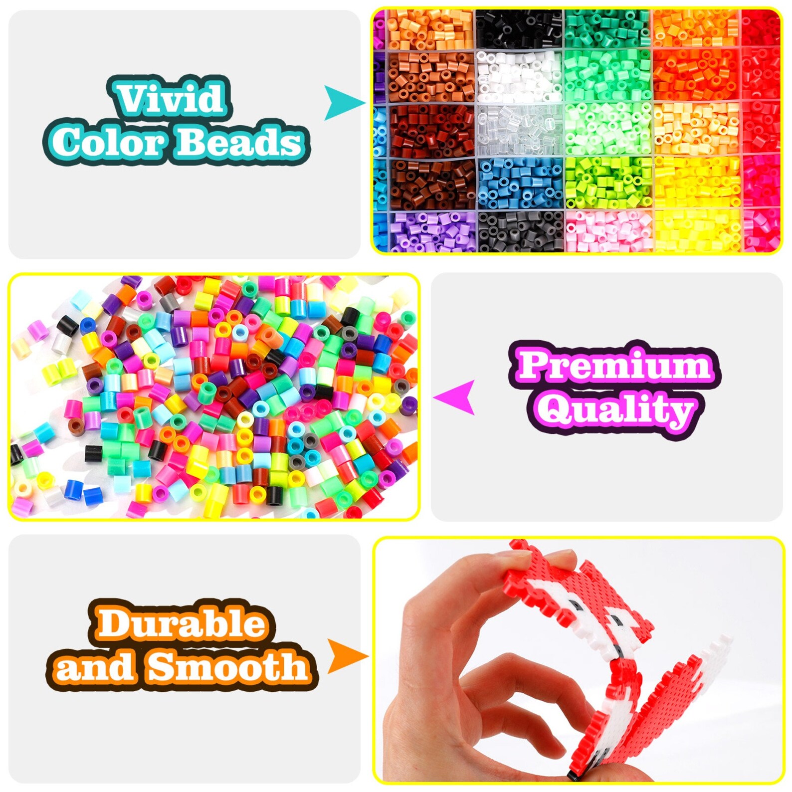 Fuse Beads Craft Kit Melty Fusion Colored Beads 12000pcs 38 Etsy