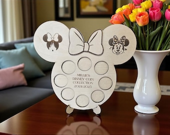 Personalized Maple holiday Medallion Holder: fits disney coins