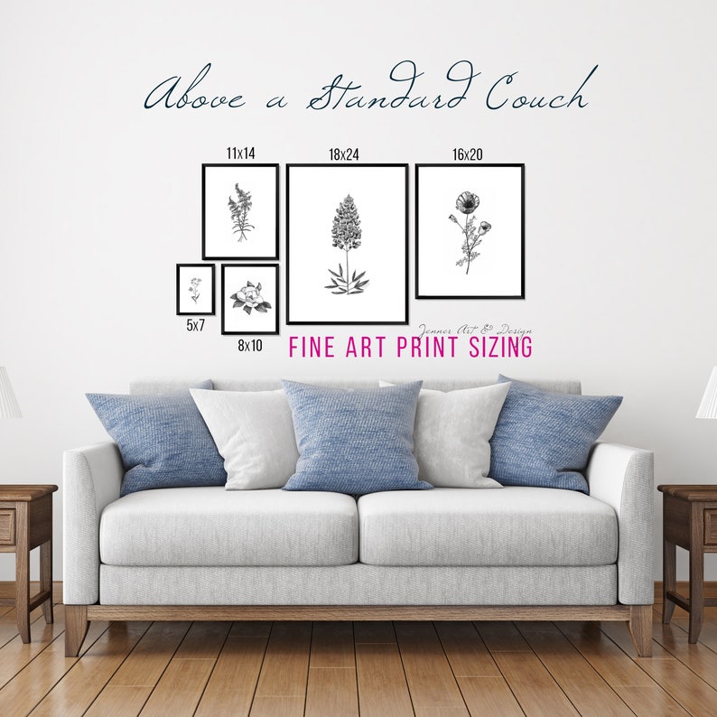 ALASKA Fine Art Print Giclée State Flowers Me Not Botanical