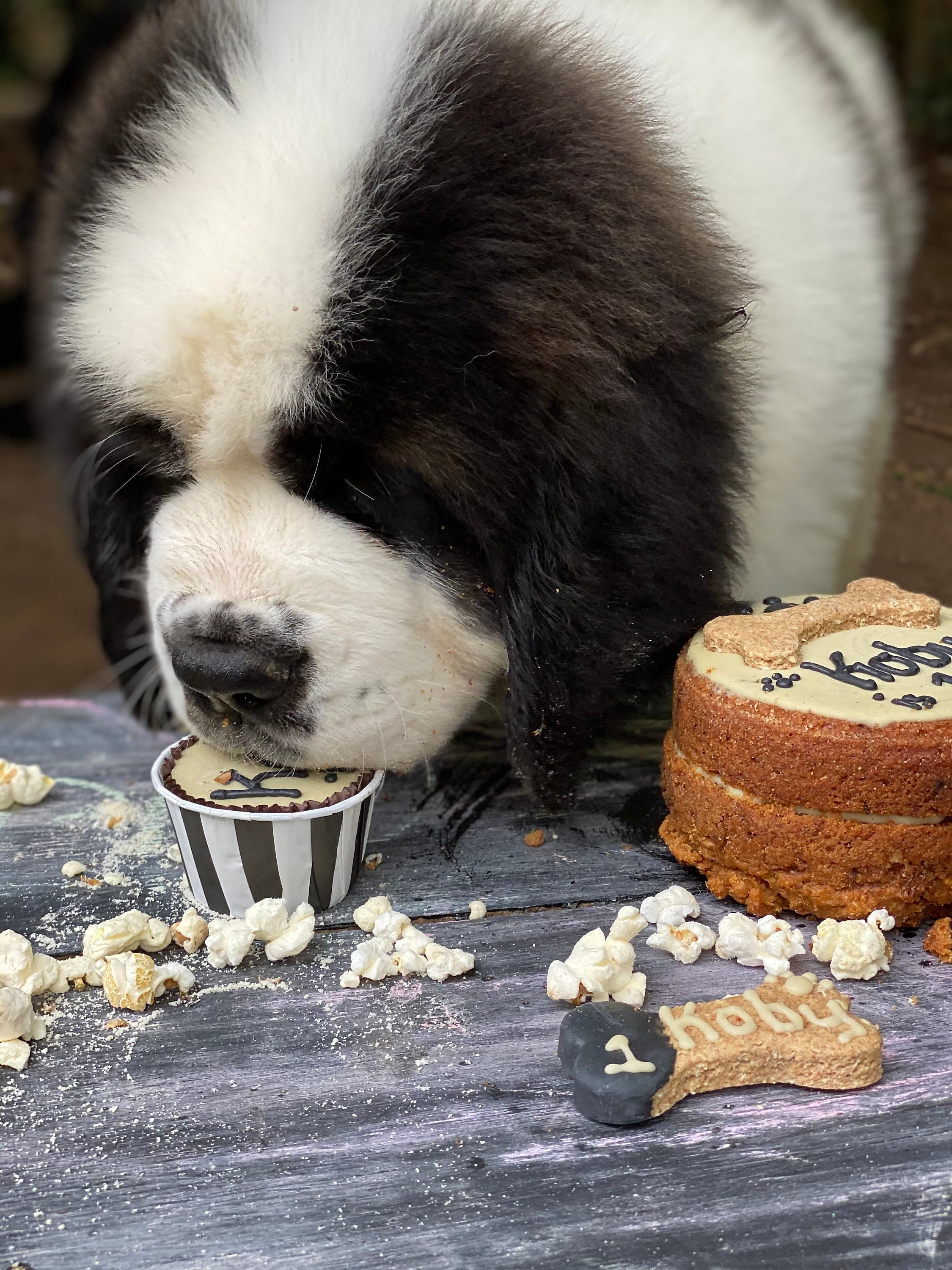 Dog Birthday Boy Cake and Pupcakes Etsy UK