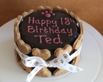 Deluxe Dog Birthday Cake