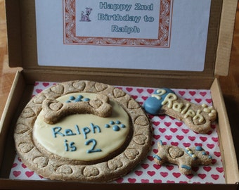 Birthday Dog Biscuit Treat Box