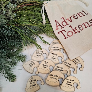 Family Advent Tokens an activity a day for advent image 1